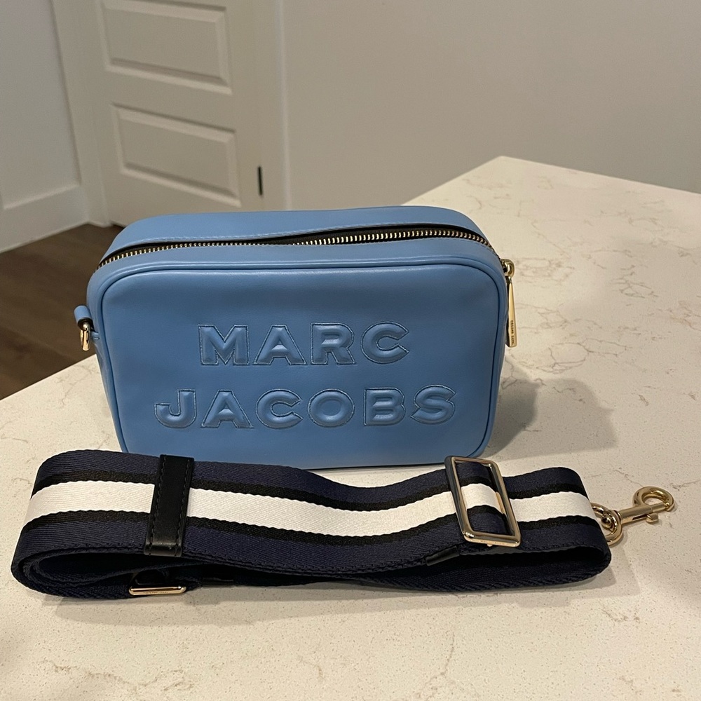 Marc Jacobs Blue Logo camera bag